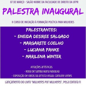 ATUALIZADO: CEL integra realização do II Curso de Formação Política para Mulheres