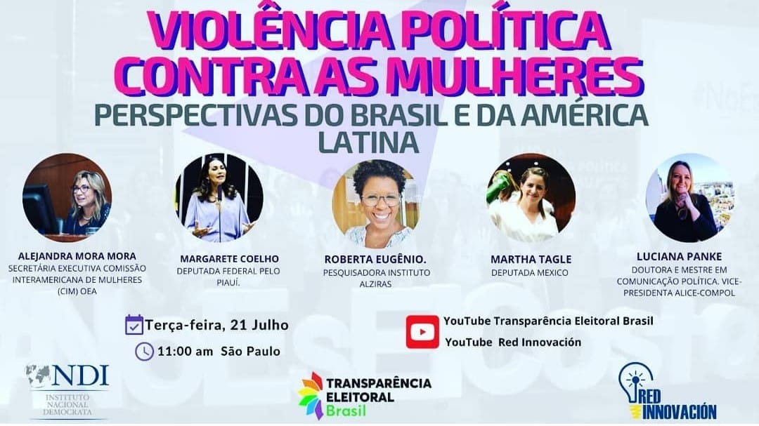 Luciana Panke, líder do CEL, participa de encontro online sobre violência política contra mulheres